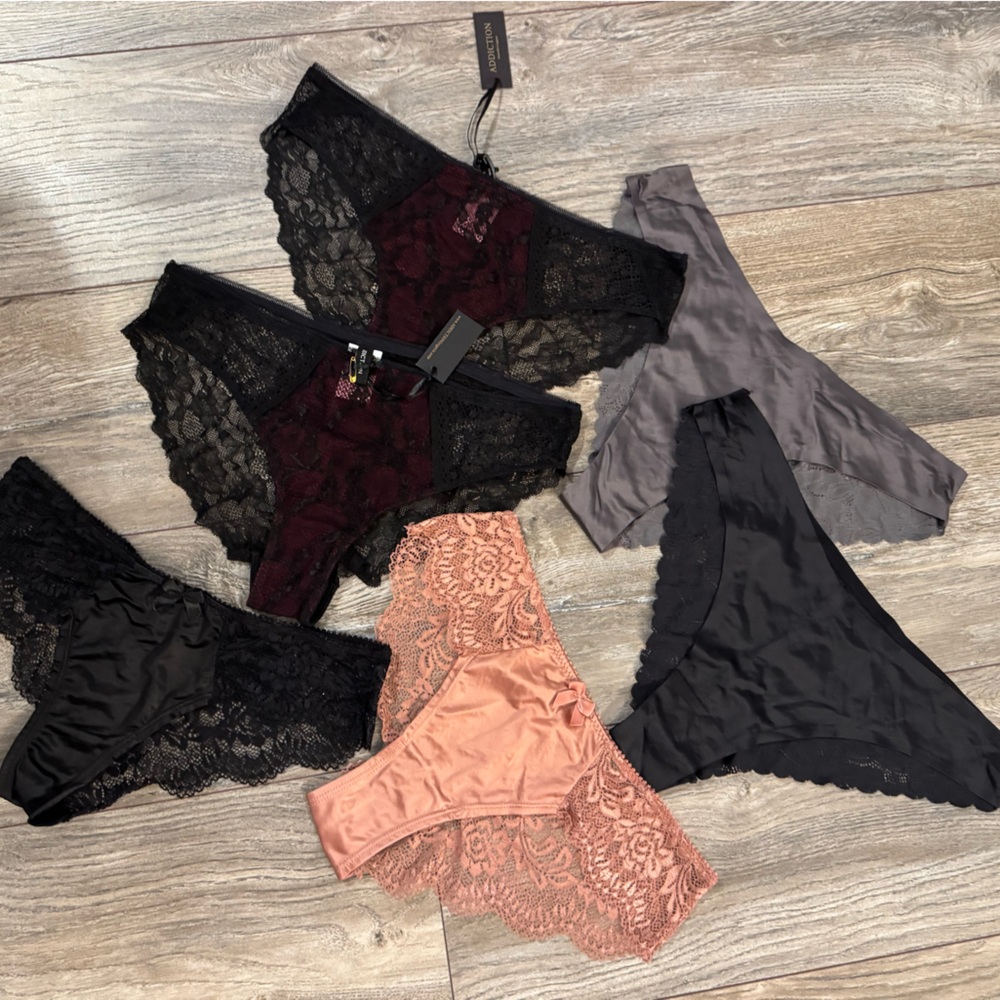 Marilyn Monroe , addiction Lace Panty Collection - Black, Gray, Pink, Burgundy